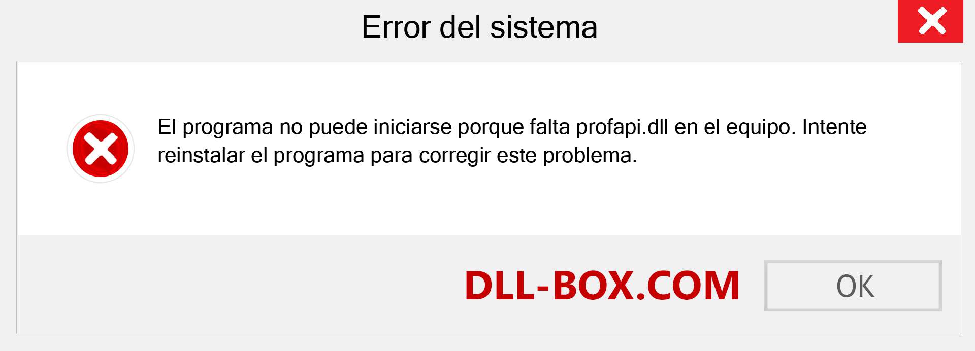 ¿Falta el archivo profapi.dll ?. Descargar para Windows 7, 8, 10 - Corregir profapi dll Missing Error en Windows, fotos, imágenes